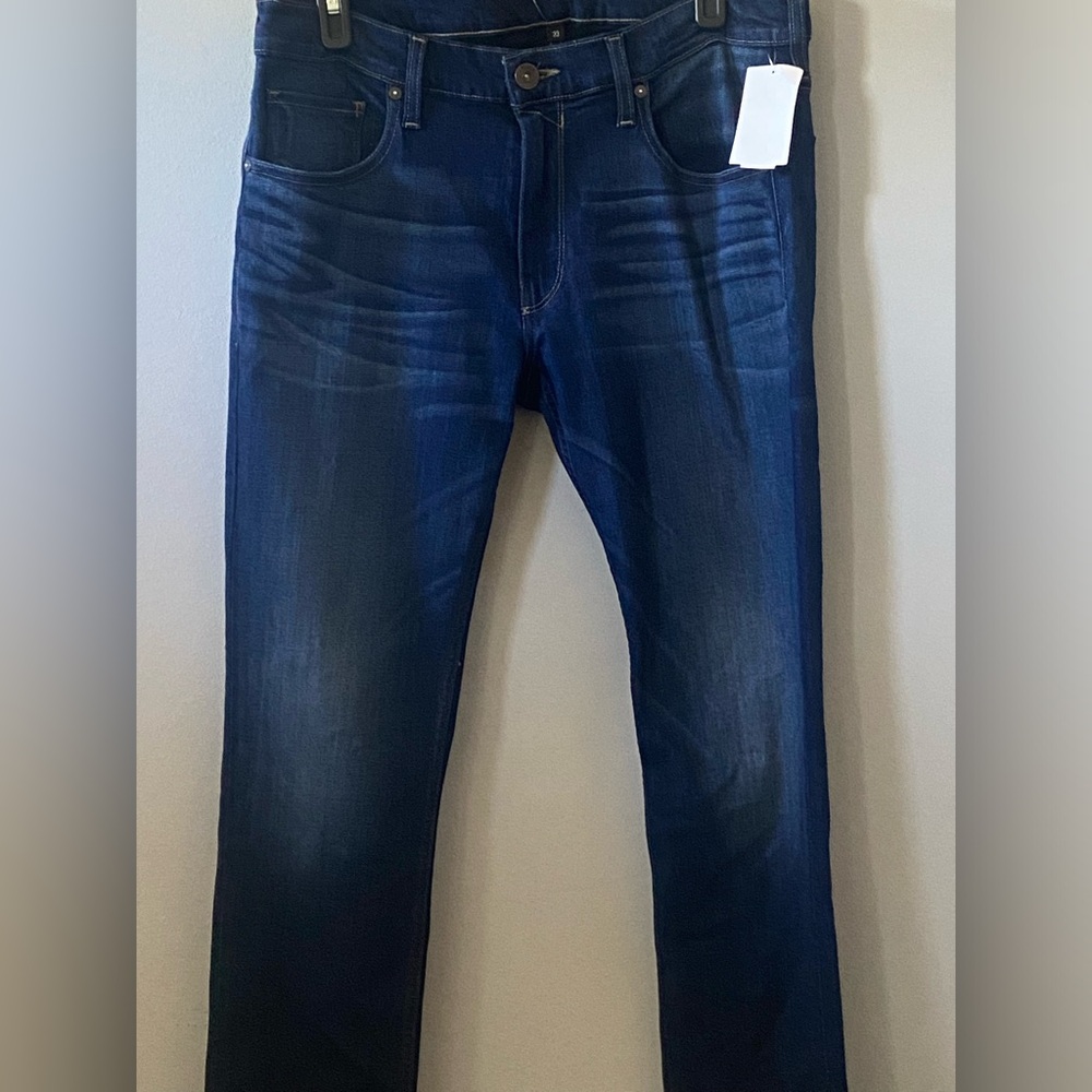 NWOT!  PAIGE Mens Federal Jeans Slim Straight Blue Dark Wash